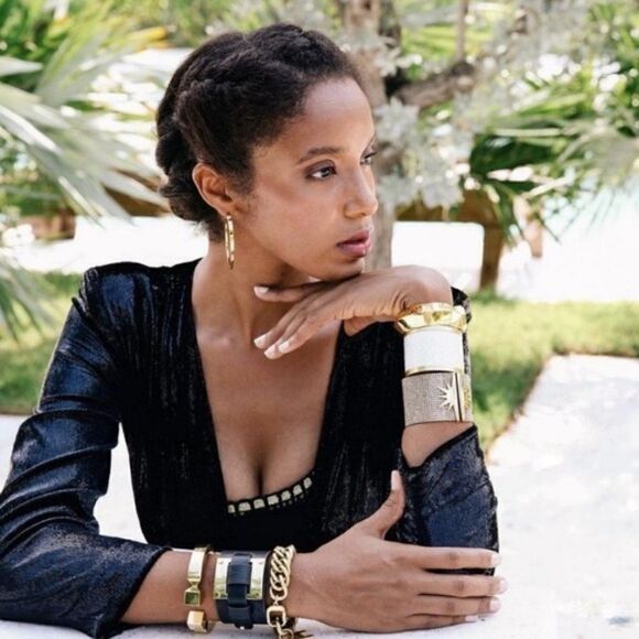 India Hicks Gold Leticia Hoop Earrings - New - Picture 2 of 4